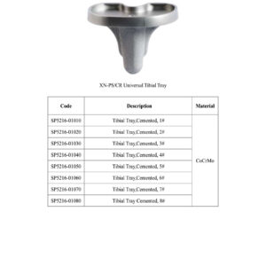 XN-PS/CR Unoversal Tibial Tray
