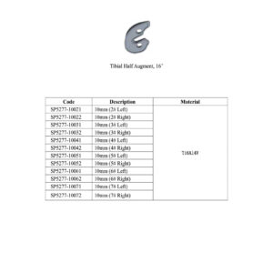 Tibial Half Augment 16