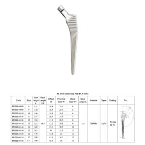 BE Stem (same rasp with BC4 stem)