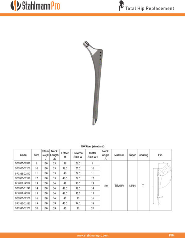 160 Stem(standard)