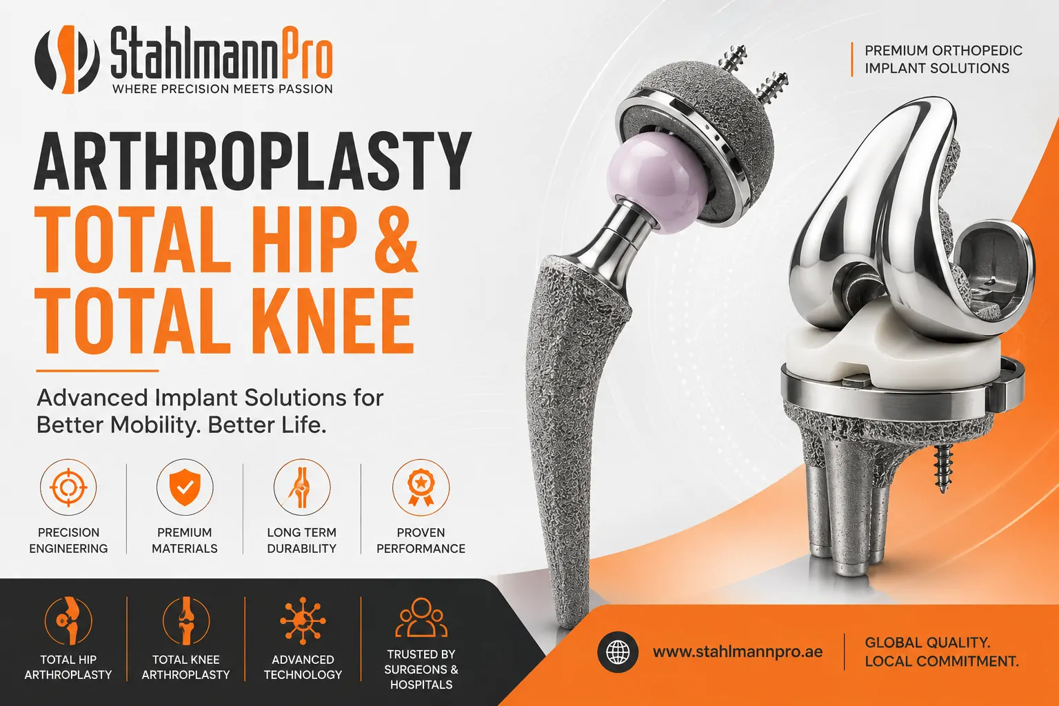 Arthroplasty Total Hip & Total Knee Replacement Solutions