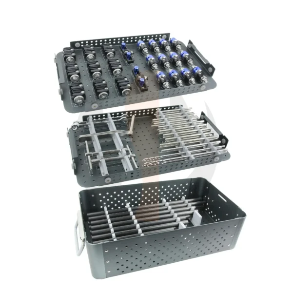 External Fixator Instrument Set II with organized instrument tray